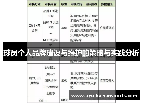 球员个人品牌建设与维护的策略与实践分析