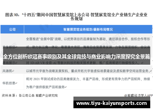 全方位剖析欧冠赛事级别及其全球竞技与商业影响力深度探究全景篇 全方位剖析欧冠赛事级别及其全球竞技与商业影响力深度探究全景篇